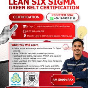 Lean Six Sigma Green Belt Certification by Council of Six Sigma